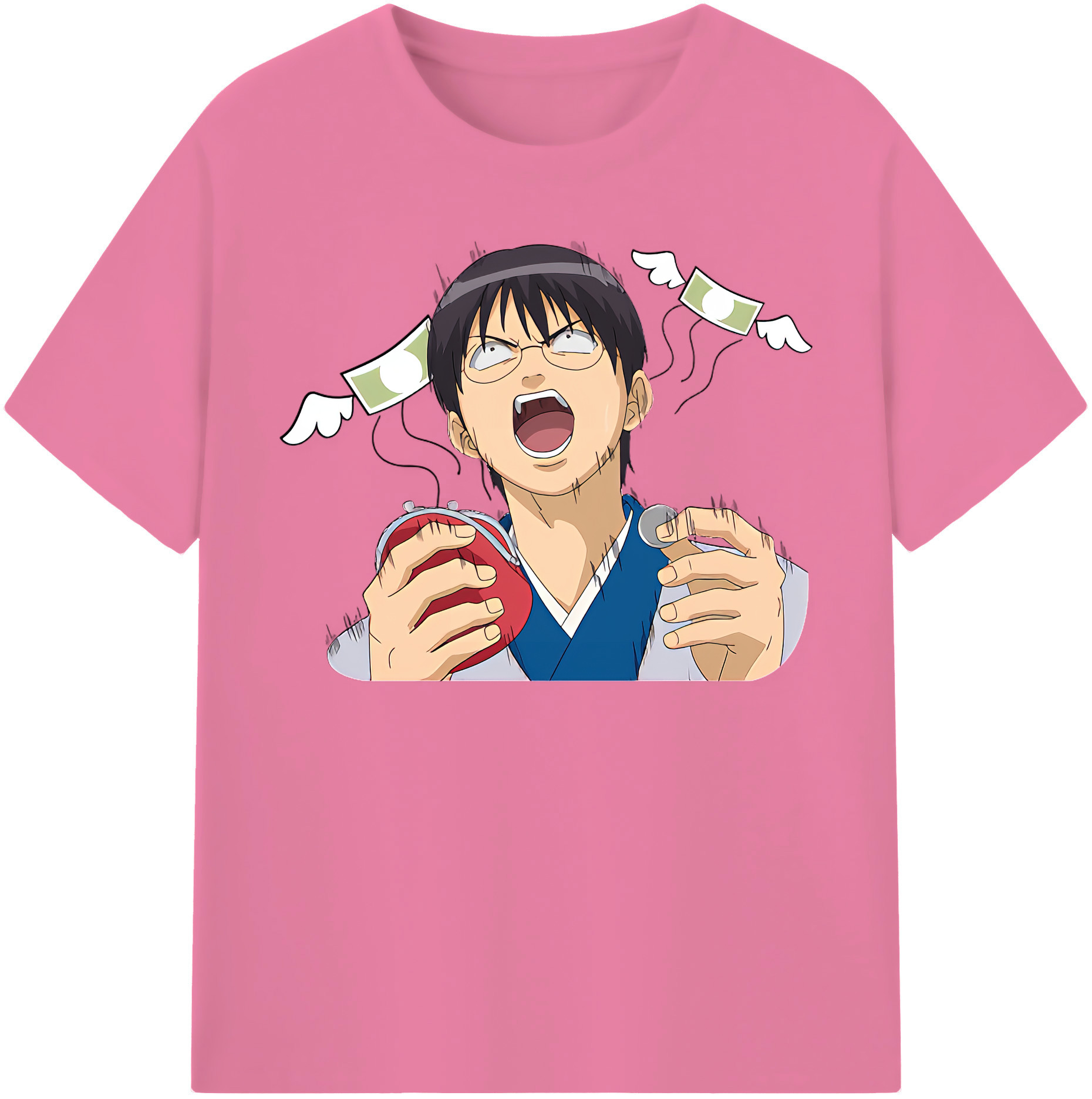 （画像用） ぎんたま 坂田銀時（さかたぎんとき） 神楽 志村新八（しむら しんぱち） GINTAMA Sakata Gintoki Kagura Shimura Shinpachi 綿100％半袖Tシャツ（フロントプリント）
